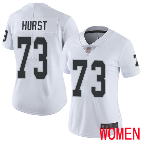 Oakland Raiders Limited White Women Maurice Hurst Road Jersey NFL Football #73 Vapor Untouchable Jersey->youth nfl jersey->Youth Jersey